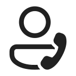 Person Call SVG Icon
